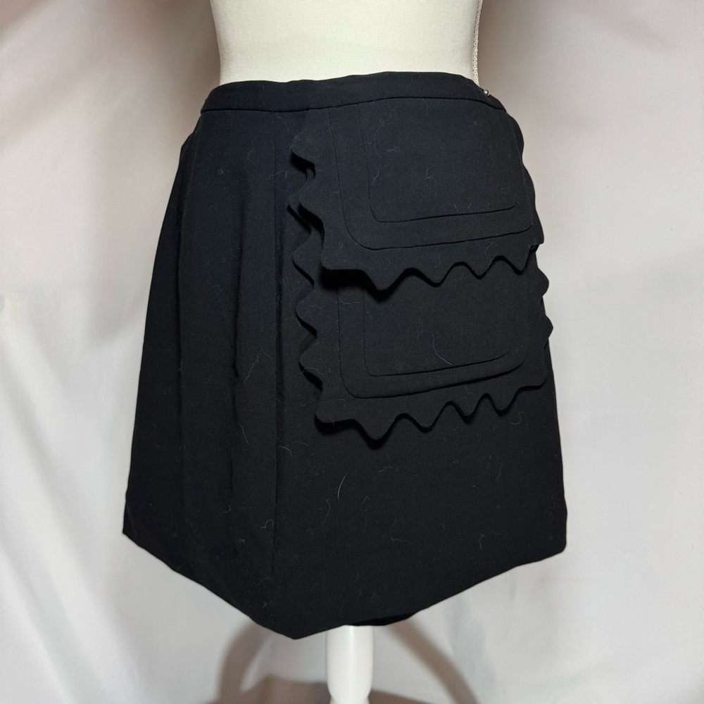 Black Skirt with Embellishment. Victoria Beckham. Size Medium.